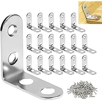 再値下げ！　ステンレス　金具　留め具　接続 Amazon.co.jp: DRERIO l字金具 ステンレス製 18個セット40×40×16mm l字